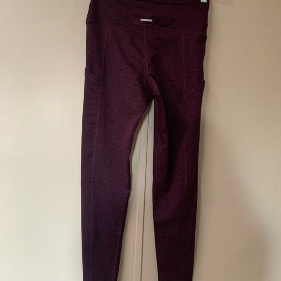 Aerie Maroon Chill Play Move Leggings - Picture 2 of 6